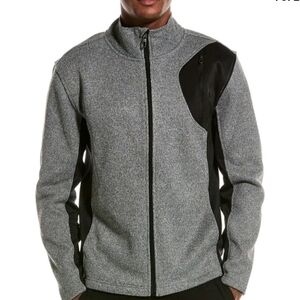 Spyder Raider Softshell Heather Gray Black Jacket Size Medium